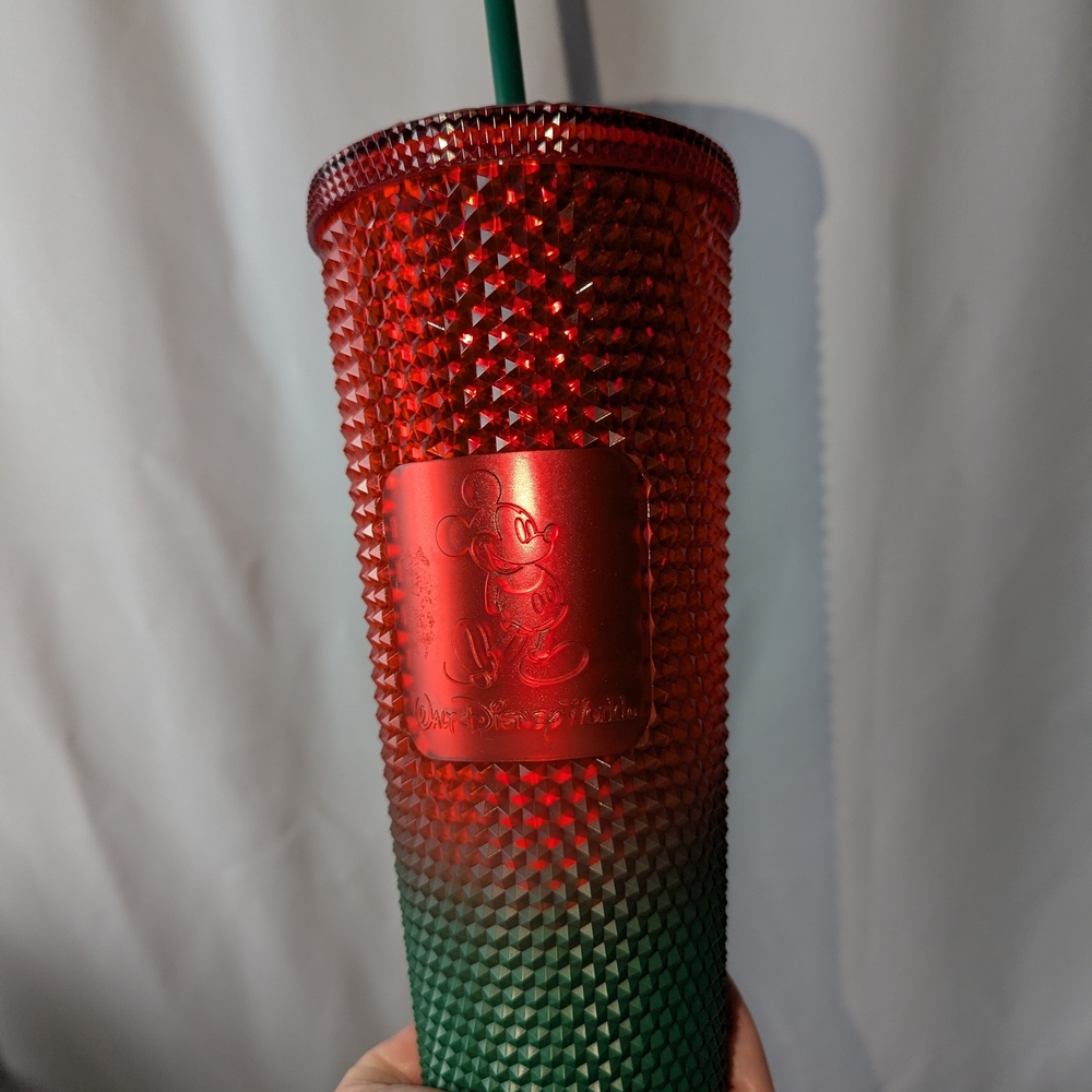 Disney Red and Green Textured Tumbler